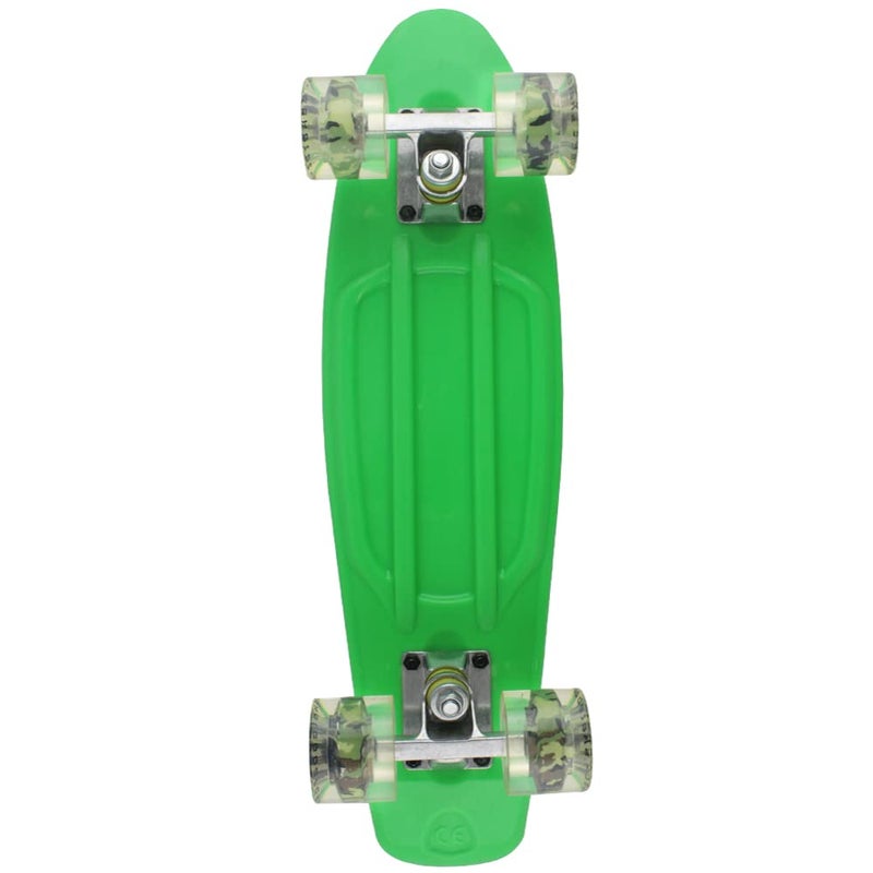 Meketec Skateboard Green Adults Little Cruiser Complete Kids Skateboards Youth Board for Boy Girl Beginners Children Toddler Teenagers Birthday (Green) - Image 3